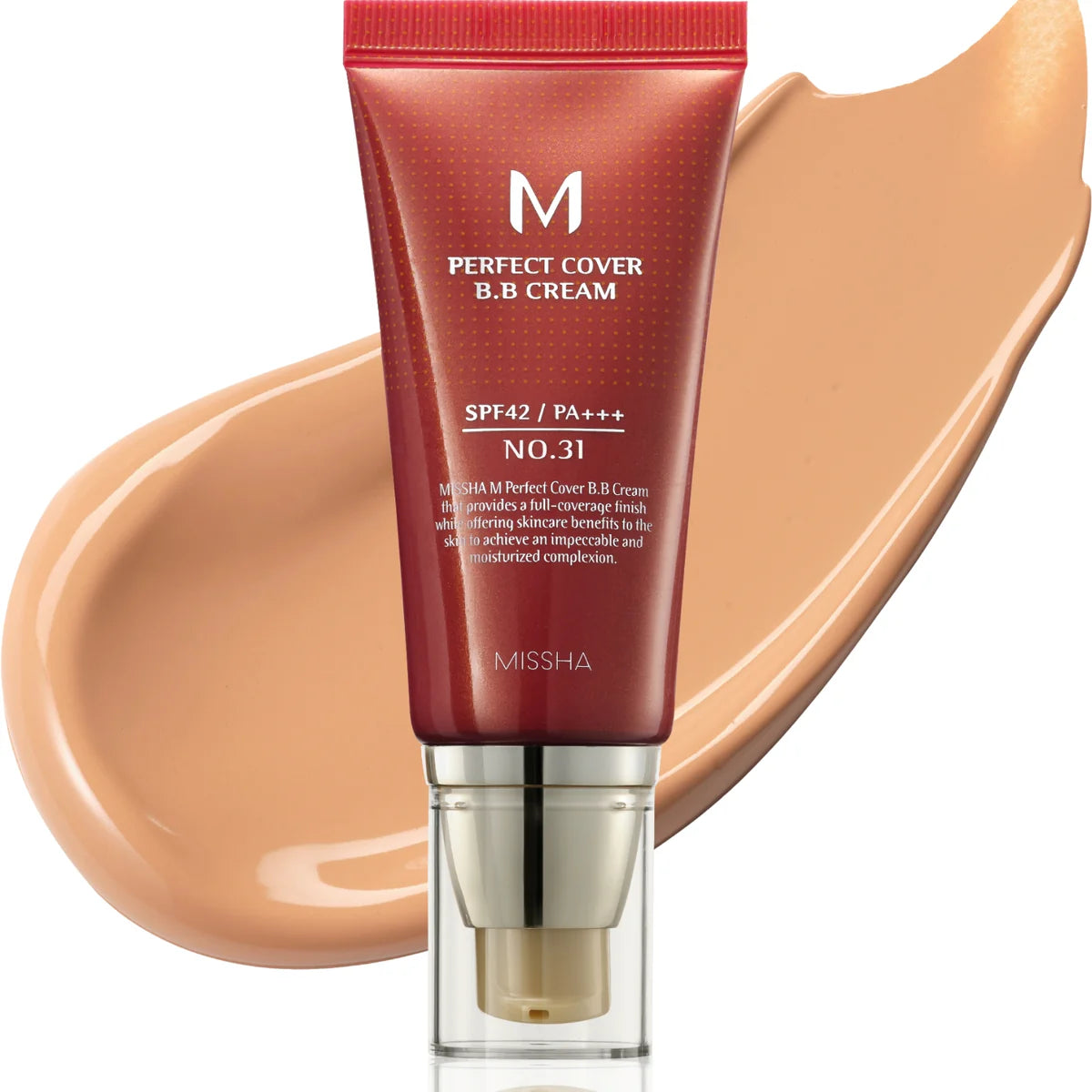 MISSHA M Perfect Cover BB Cream SPF42 PA+++,#31 Golden Beige, 50ml