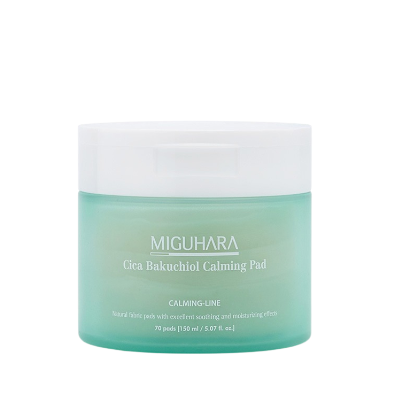 Miguhara Cica Bakuchiol Calming Pad, 150 ml / 70 pcs