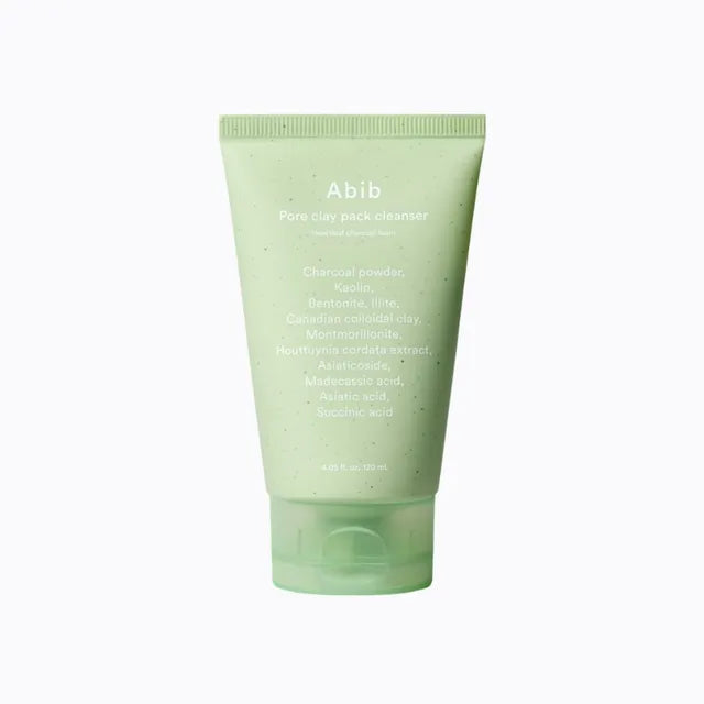 Abib Pore Clay Pack Cleanser Heartleaf Charcoal Foam, 120ml