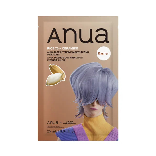 Anua K-Pop Demon Hunters Rice Intensive Moisturizing Milk Mask, 25ml, 1EA