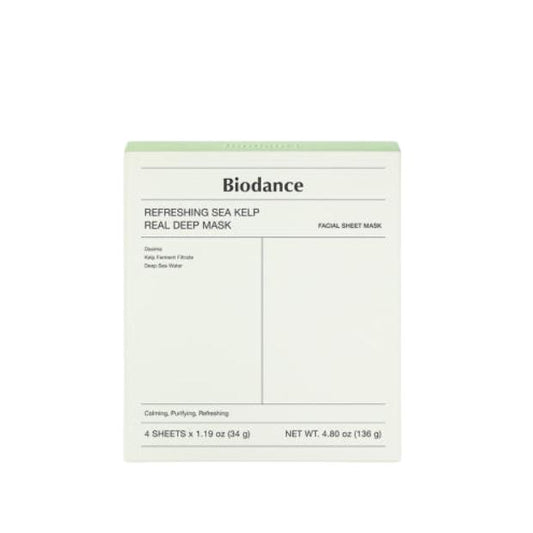 BIODANCE Refreshing Sea Kelp Real Deep Mask, 34g x 4 sheets