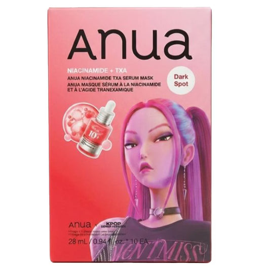 Anua K-Pop Demon Hunters Niacinamide TXA Serum Mask, 28ml, 10EA
