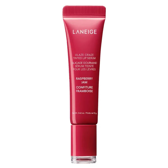 LANEIGE Glaze Craze Tinted Lip Serum Raspberry Jam, 12g