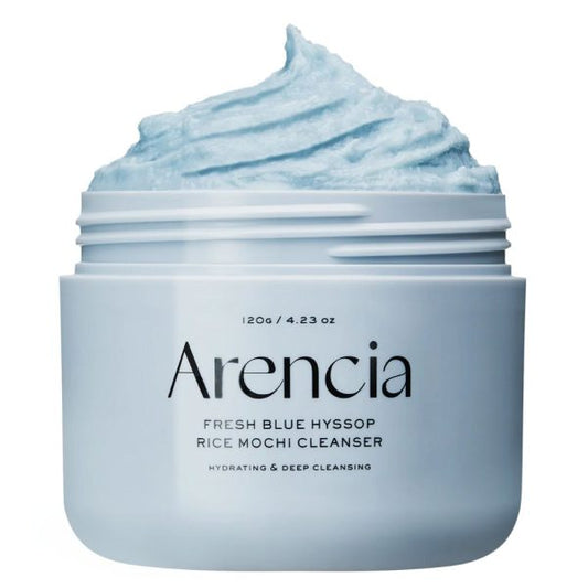 Arencia Fresh Blue Hyssop Rice Mochi Cleanser, 120g