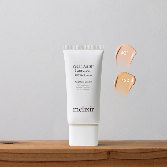 Melixir Vegan Airfit Sunscreen Tint SPF 50+ PA++++ 2 Colors, 50 ml