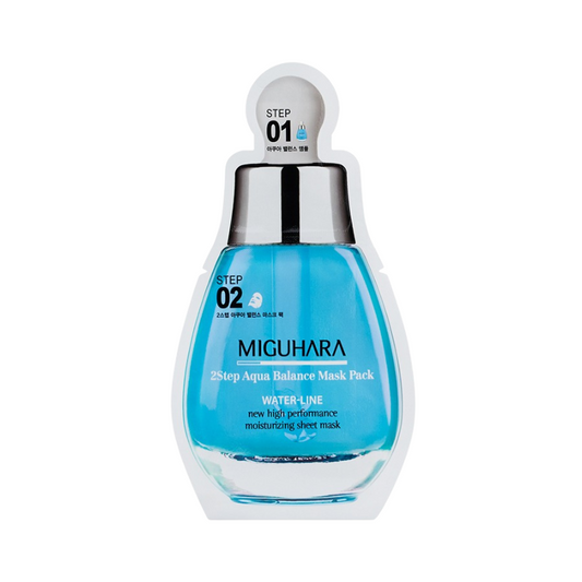 Miguhara 2-Step Aqua Balance Mask Pack, 1.7ml + 25ml