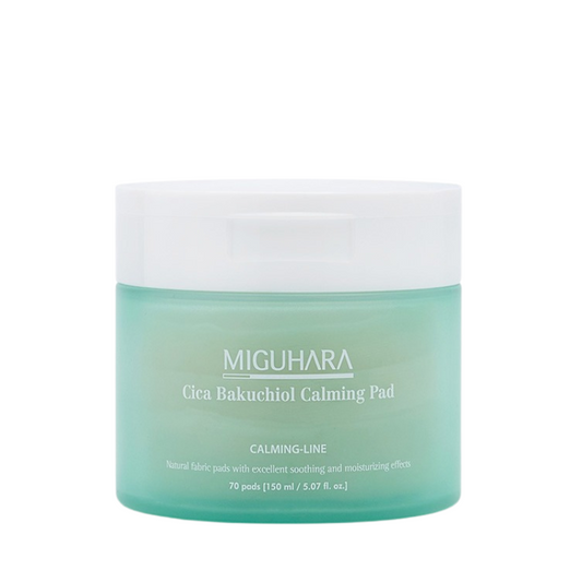 Miguhara Cica Bakuchiol Calming Pad, 150 ml / 70 pcs