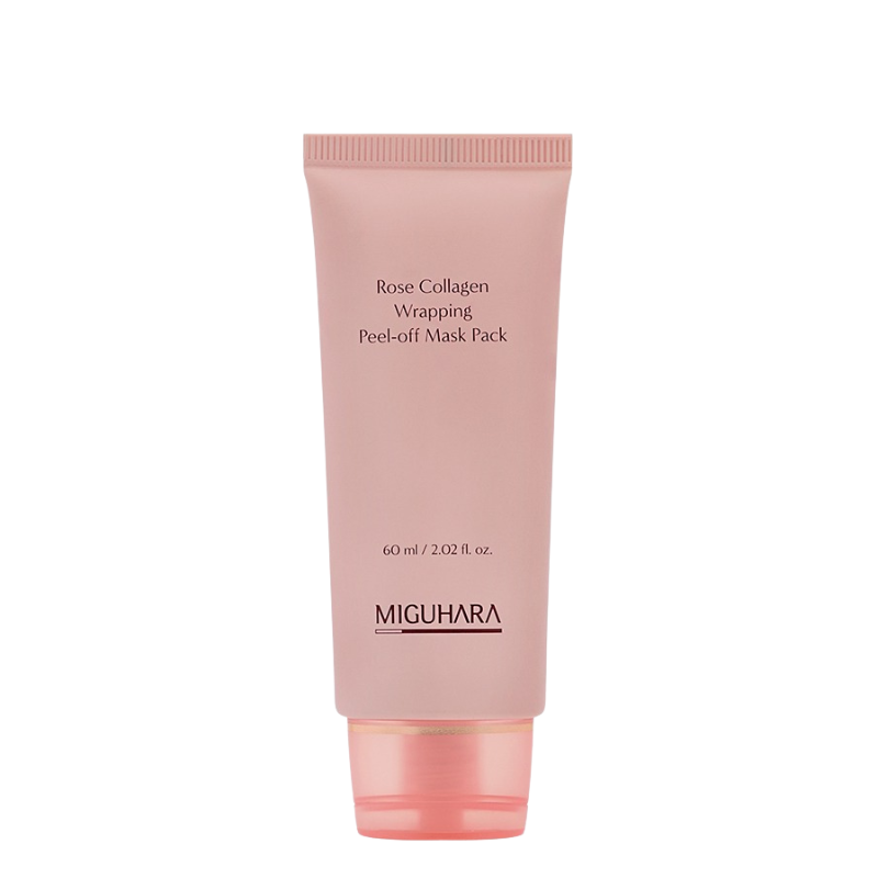 Miguhara Rose Collagen Wrapping Peel-off Mask Pack, 60ml