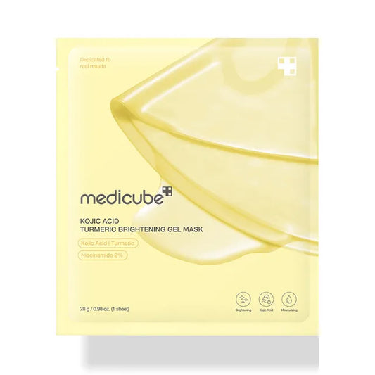 Medicube Kojic Acid Turmeric Brightening Gel Mask Pack, 4 pcs x 28g