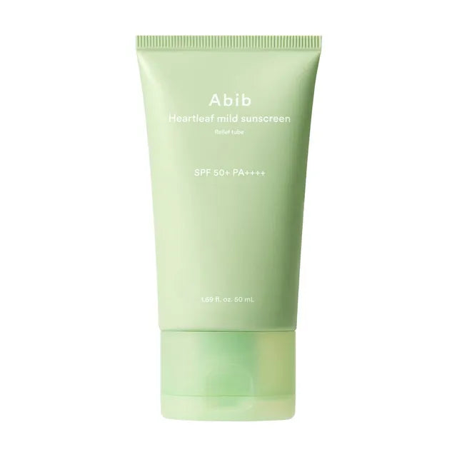 Abib Heartleaf Mild Sunscreen Relief Tube, 50ml