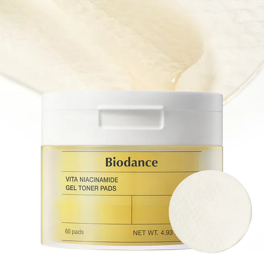 BIODANCE Vita Niacinamide Gel Toner Pads, 140g, 60 pads