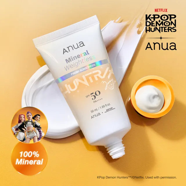 Anua K-Pop Demon Hunters Mineral Weightless Finish Sunscreen, 50ml