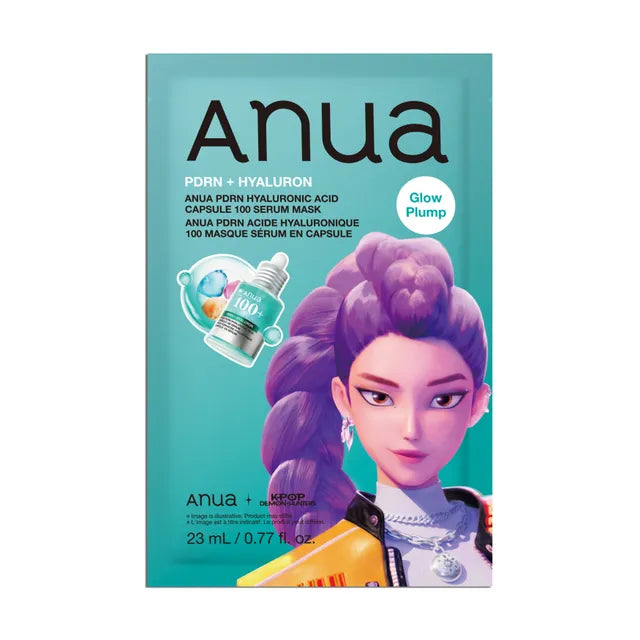 Anua K-Pop Demon Hunters PDRN Hyaluronic Acid Capsule 100 Serum Mask, 23ml, 1EA