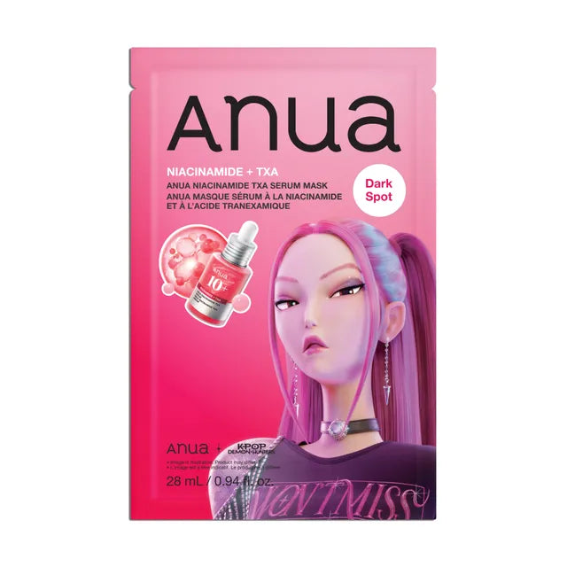 Anua K-Pop Demon Hunters Niacinamide TXA Serum Mask, 28ml, 1EA