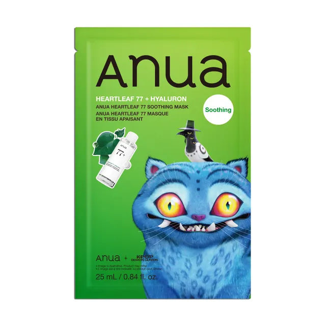 Anua K-Pop Demon Hunters Heartleaf 77 Soothing Mask, 1EA, 25ml