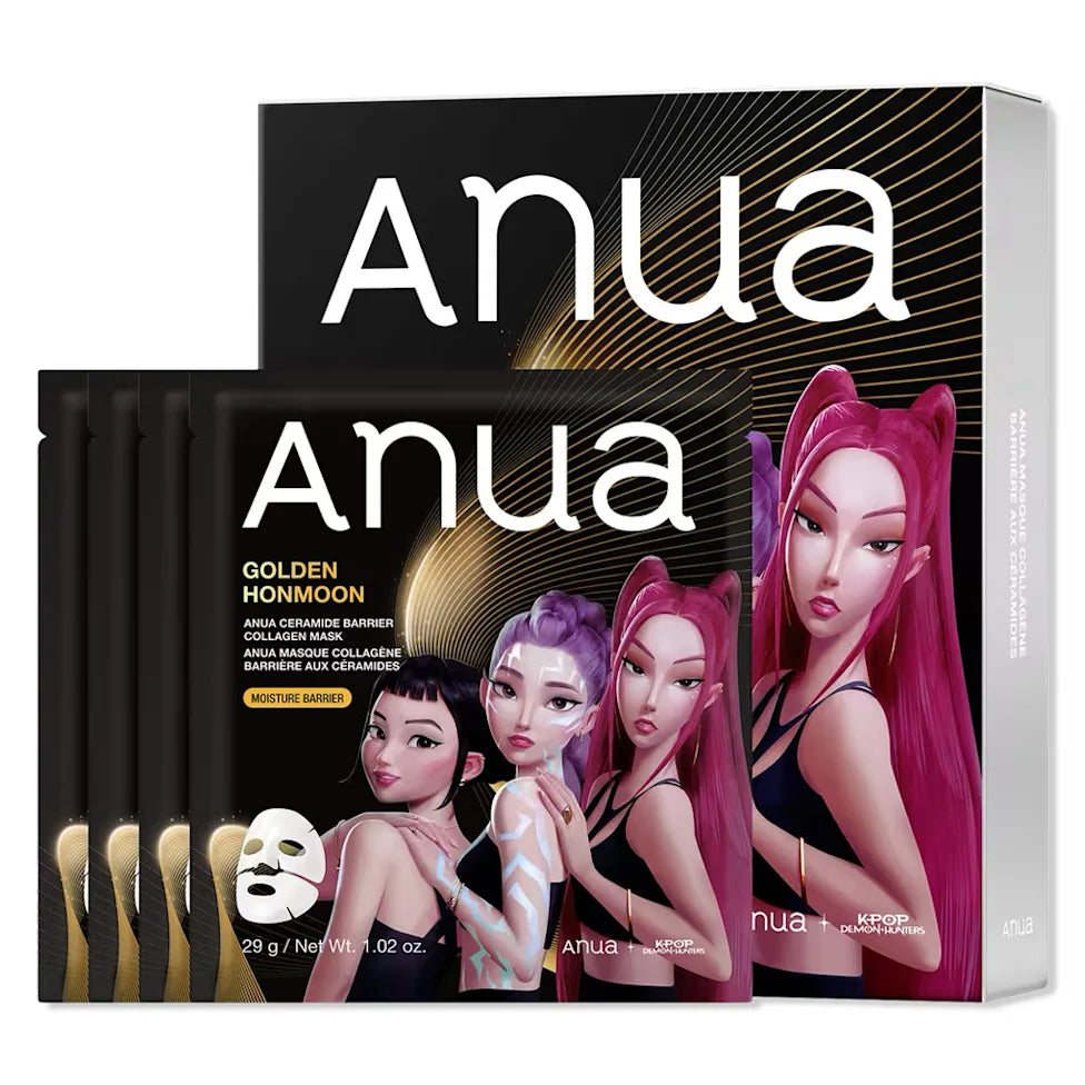 Anua K-Pop Demon Hunters Ceramide Barrier Collagen Mask, 29g, 4EA