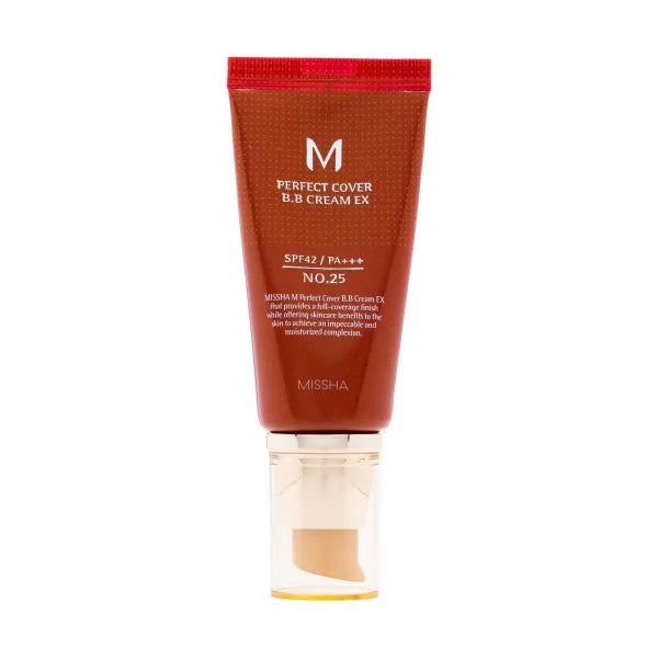 MISSHA M Perfect Cover BB Cream SPF42 PA+++,#25 Warm Beige, 50ml
